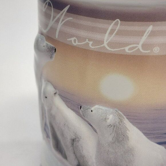 Polar Bears 3-D Embossed Coffee Tea Mug SeaWorld - Picture 9 of 9